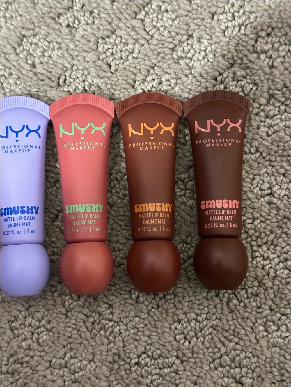 NYX Professional Makeup Smushy Lip Balm Lot - Multiple Shades (Pink to Brown) - Picture 4 of 7